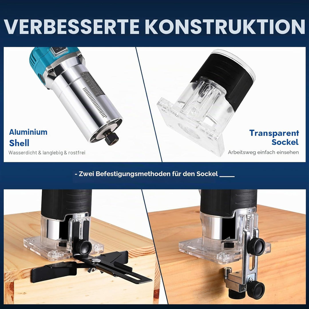 800W 6.5 amp Holzschneider Stabil Handheld Einstellbare Geschwindigkeit 2000-31000 U/min Kompaktes H
