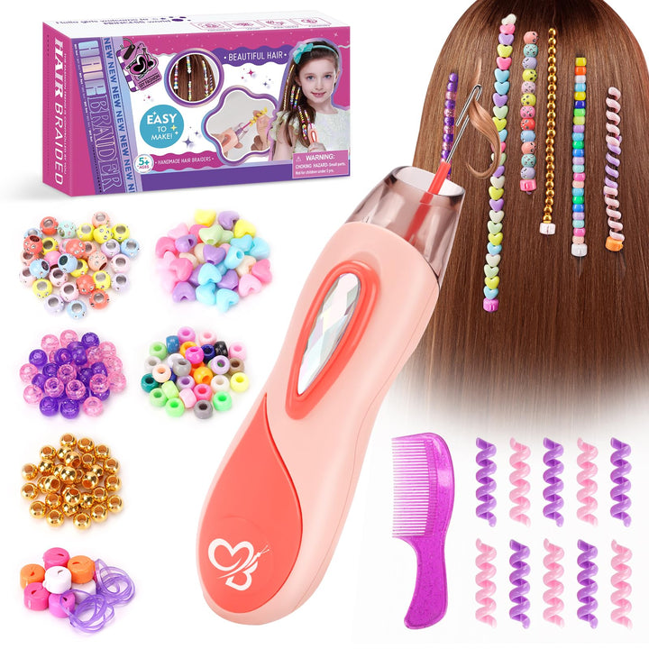 Geschenk Mädchen 5 6 7 8 9 Jahre: Haarschmuck Mädchen Spielzeug ab 6-12 Jahre Kinder, Haarperlen für