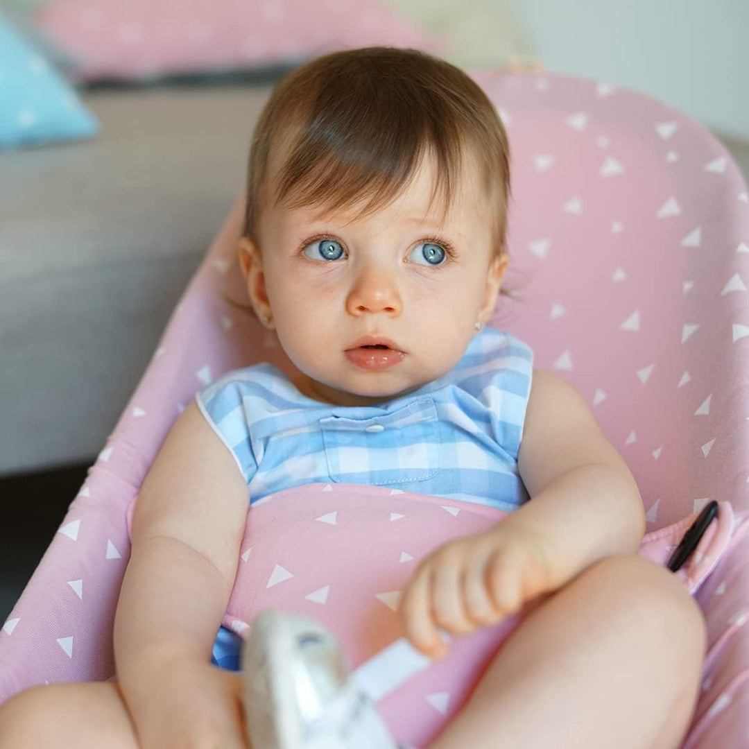 JYOKO KIDS Bezug kompatibel mit Babybjorn Bliss, Balance, Soft (Pink Sparkles, Baumwolle), Pink Spar
