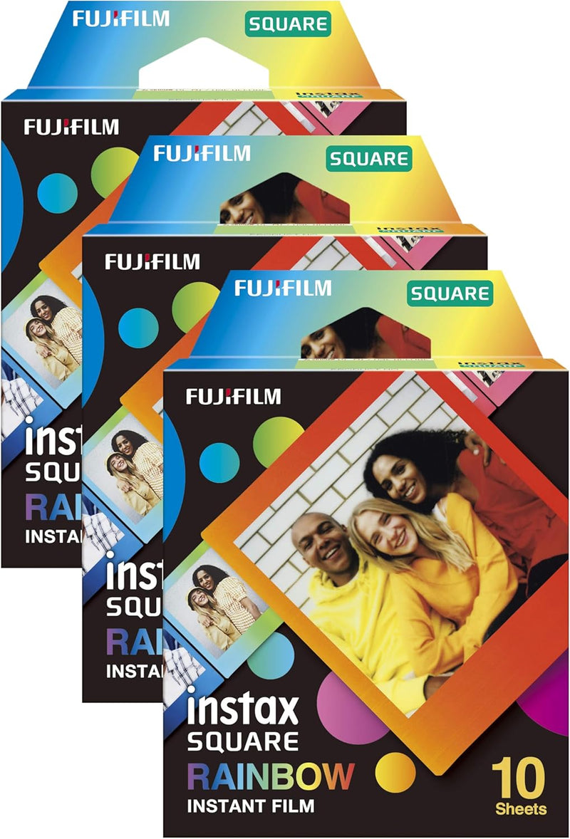 INSTAX Square Film Rainbow (Packung mit 3) Quadrat (Packung mit 3), Quadrat (Packung mit 3)