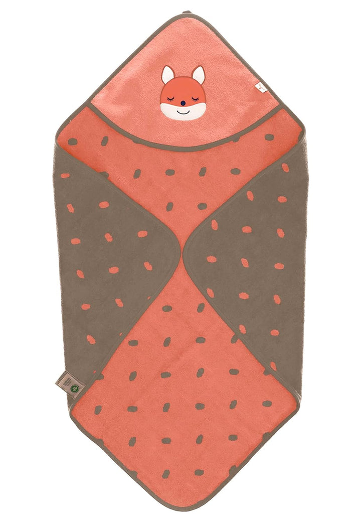 Sterntaler Baby Mädchen Badetuch Baby GOTS Enna - Badeponcho Baby, Kapuzenhandtuch, Badehandtuch Kin