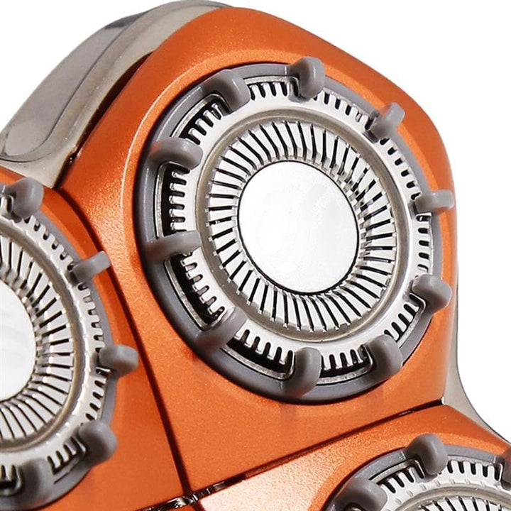 Skull Shaver Rugged 4 Head Ersatzklinge - Stoppel-Look, 10 Abstandshalter, 360° Konturierung, Hypoal