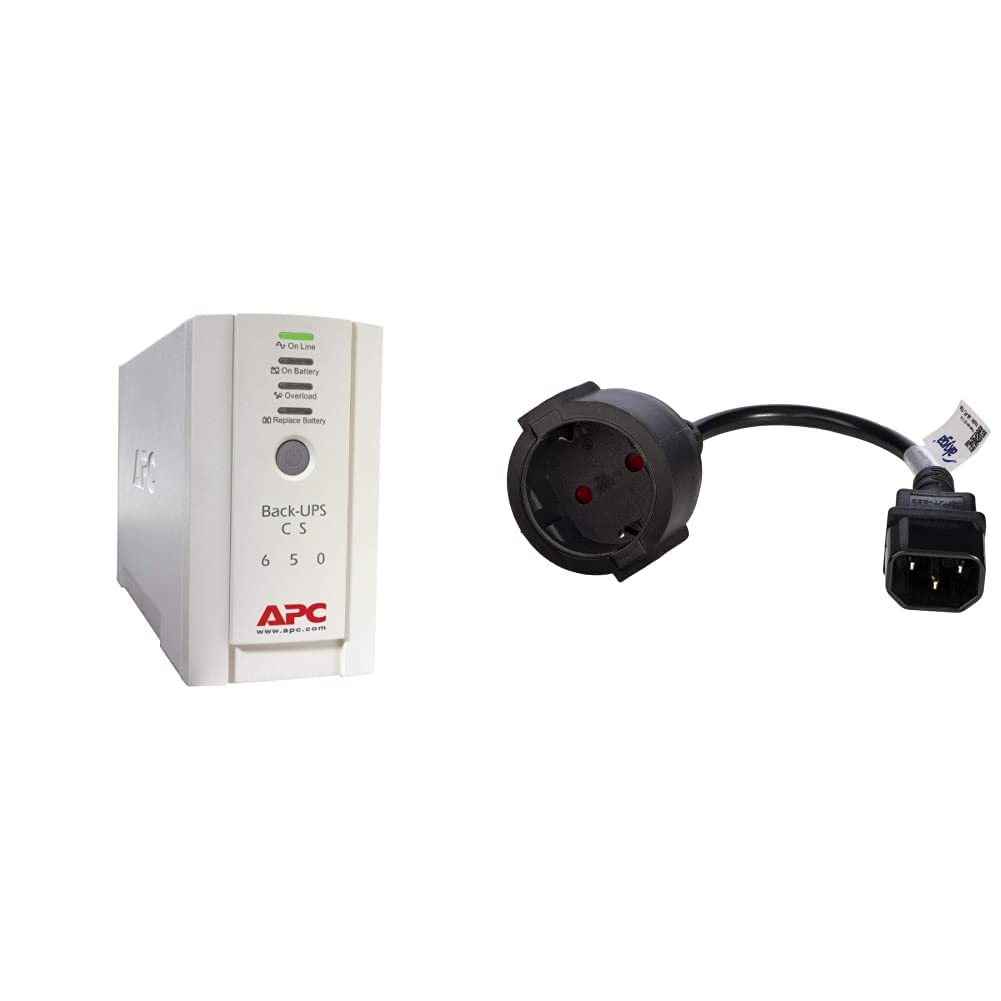APC Back-UPS CS - BK650EI - Unterbrechungsfreie Stromversorg 650VA (4 Ausgänge IEC, Überspannungssch