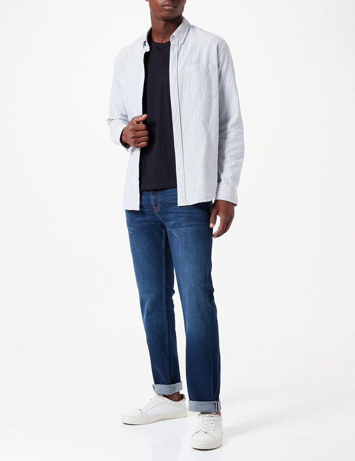 Cross Jeans Herren Damien Slim Jeans 29W / 32L Blau (Stone 006), 29W / 32L Blau (Stone 006)