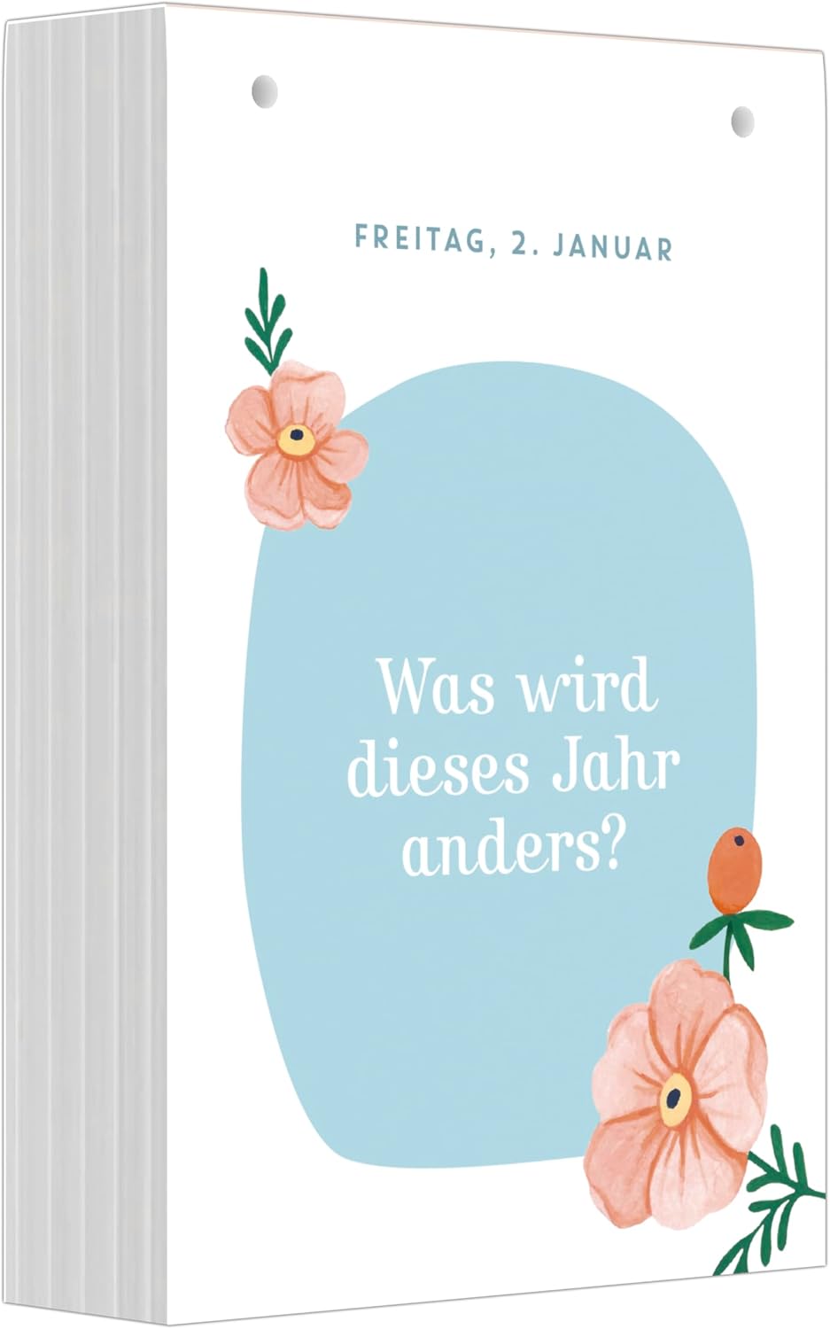 Flow - Der Flow Kalender 2026 - Tischkalender 13x19 cm mit 365 Denkanstössen & Inspirationen, Abreis