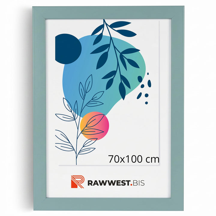 Bilderrahmen 70x100cm MDF Holz Rahmen Posterrahmen mit Acrylglas Holzrahmen aus Holzplatten für Bild
