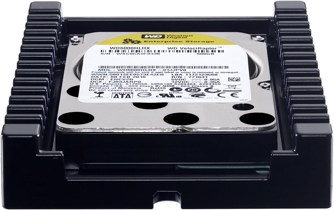 Western Digital WD6000HLHX VelociRaptor 600GB interne Festplatte (8,9 cm (3,5 Zoll), 10000rpm, 3,6ms