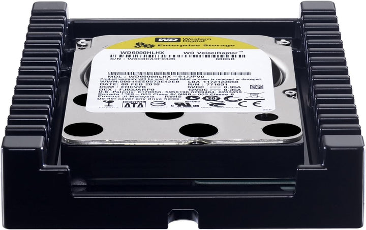 Western Digital WD6000HLHX VelociRaptor 600GB interne Festplatte (8,9 cm (3,5 Zoll), 10000rpm, 3,6ms