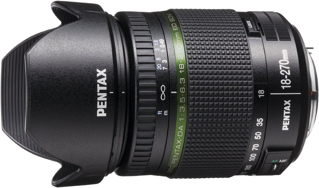 Pentax 21497 SMC DA ED SDM Objektiv (18 bis 270 mm, Lichtstärke 3,5 bis 6,3) 18-270mm Single, 18-270