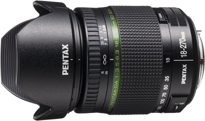 Pentax 21497 SMC DA ED SDM Objektiv (18 bis 270 mm, Lichtstärke 3,5 bis 6,3) 18-270mm Single, 18-270