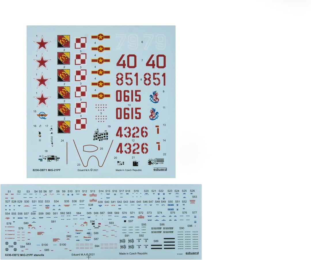 Eduard Plastic Kits 8236 - Modellbausatz MiG-21PF