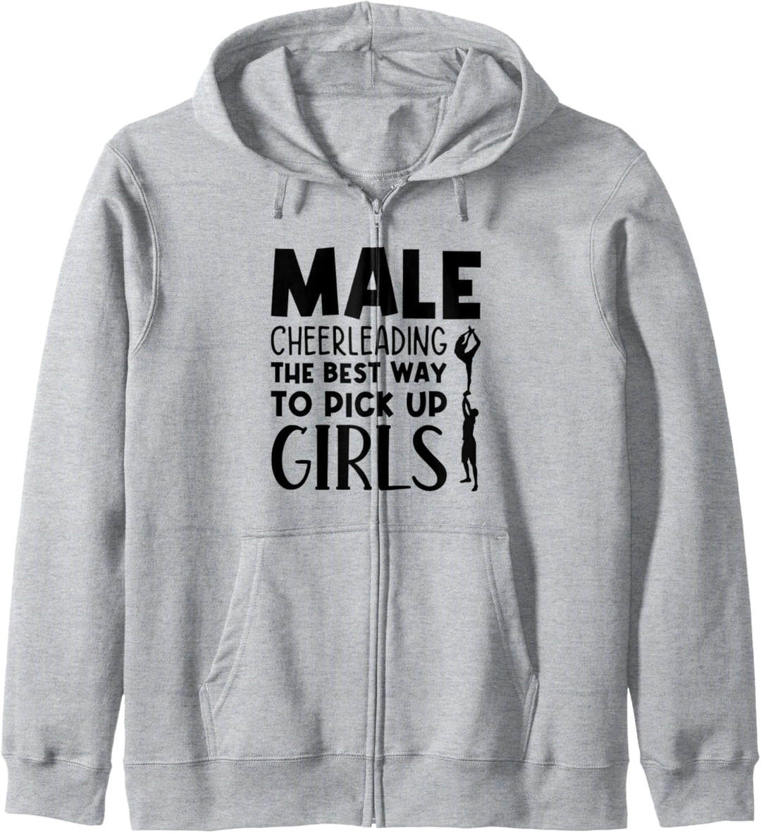 Männliches Cheerleading Der beste Weg, um das Sportstudio für Mädchen abzuholen Kapuzenjacke