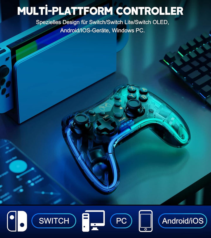Wireless Switch Controller für Switch/Lite/OLED Konsole,Switch Controller mit Präzise Bewegungssteue