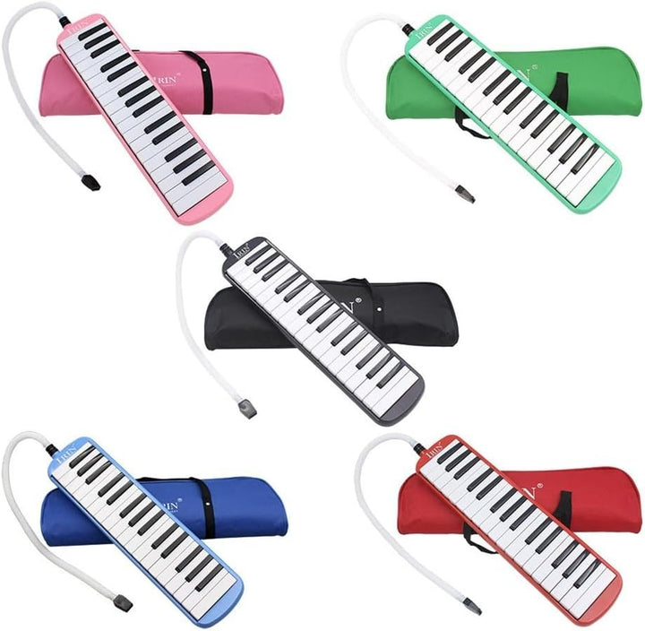 Melodica Keyboard-Bundle mit 32 Tasten, tragbares Instrument, ideal für Studenten, kommt mit weichem