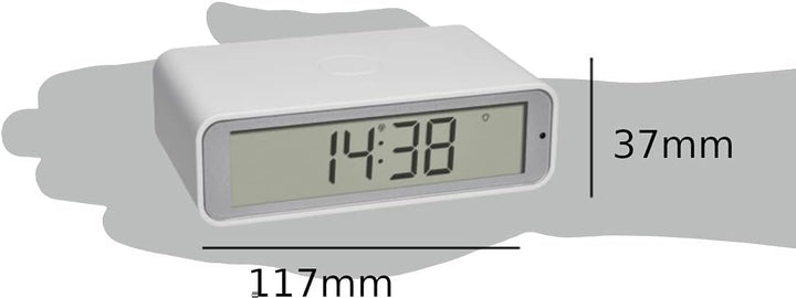 TFA Dostmann Funk-Wecker Twist, 60.2560.02, einstellbare Snooze-Dauer, umdrehbares Display, modern,