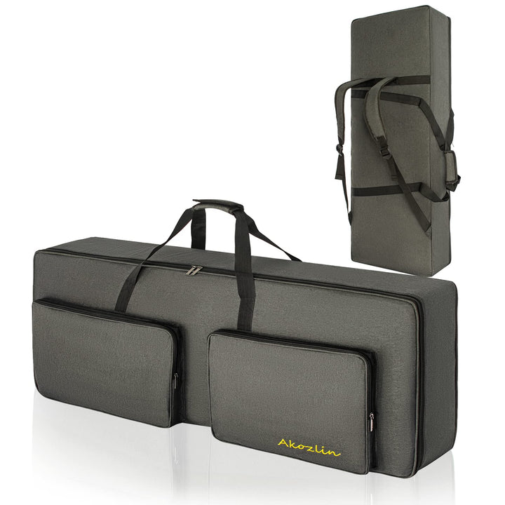 AKOZLIN Tasche für 76 Tasten, tragbar, langlebig, gepolstert, universal, wasserdicht, Oxford-Stoff,