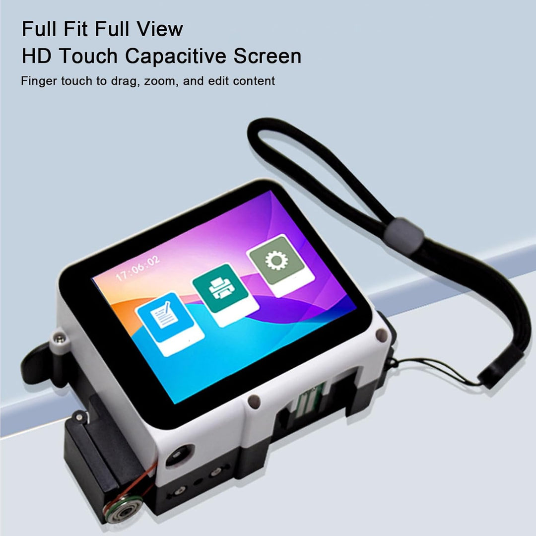 Bewinner 2-in-1 Tragbarer Handdrucker – 12,7 Mm 600 DPI Bluetooth Handheld Printerjet mit Touchscree