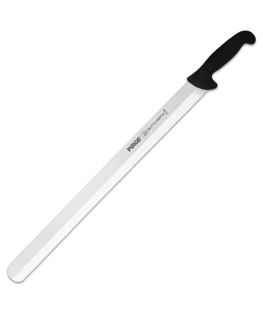 Pirge Butcher's Dönermesser Hohlschliff 50 cm Schwarz - Aufschnittmesser - Schärfstes Döner Langmess