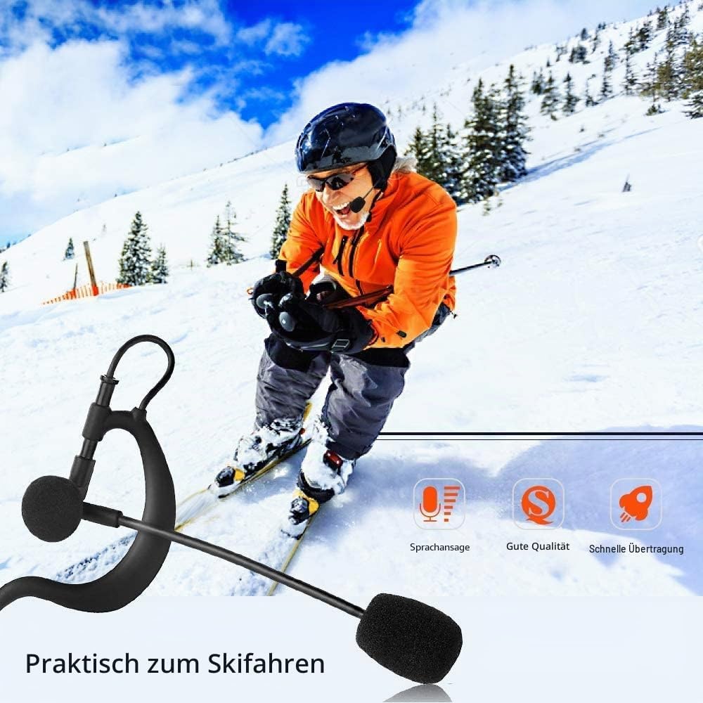 QSPORTPEAK Schiedsrichter Fussball Schiedsrichter Kopfhörer Ohrbügel Kopfhörer für Mono Headset funk