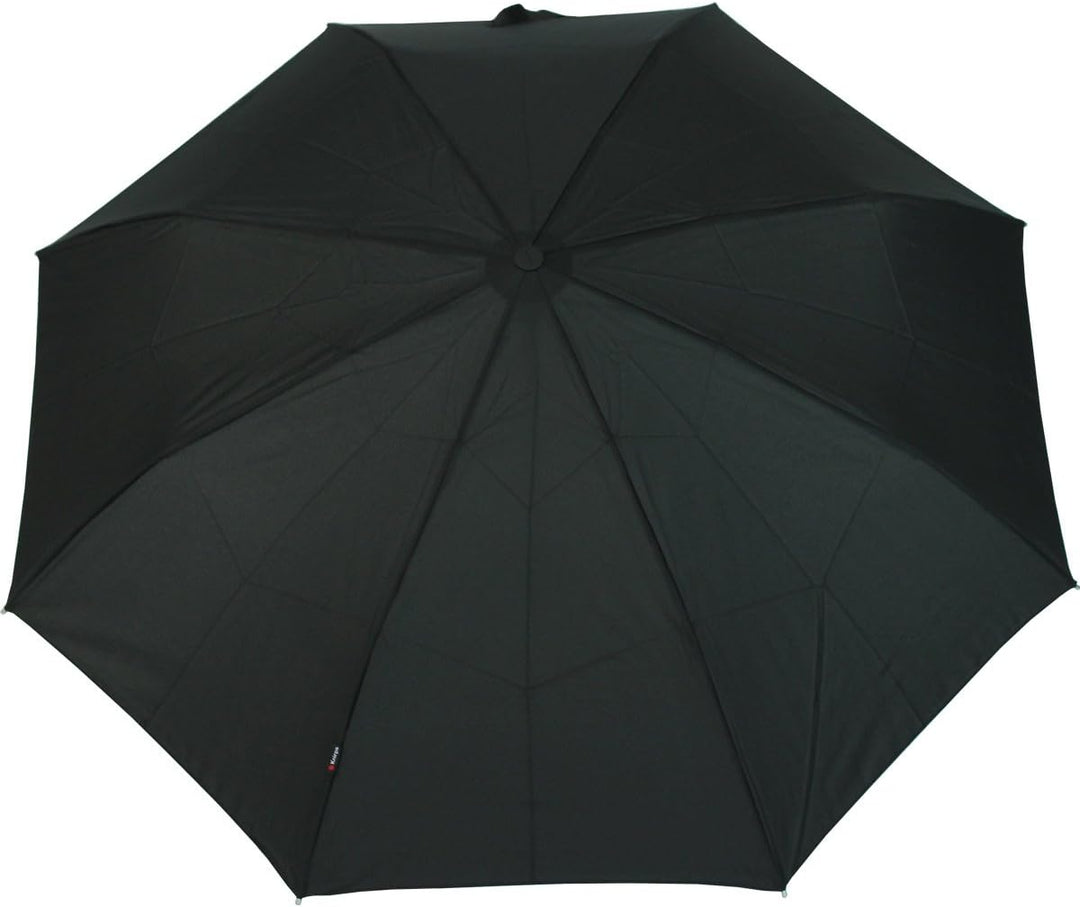 Knirps Regenschirm Fiber T2 Duomatic Taschenschirm - Stripe Art Schwarz, Schwarz