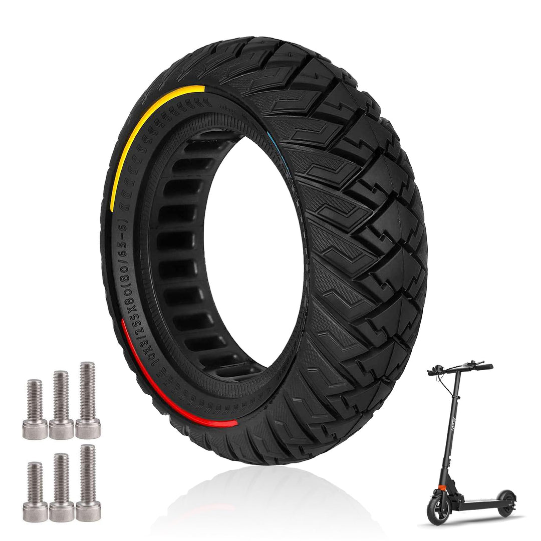 10 x 3 Zoll E Scooter Solid Reifen，255 x 80 (80/65-6) Vollgummireifen für Mantis 10/Dualtron Zero 10