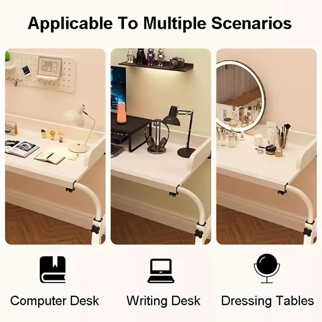 Krankenhausbetttisch Laptop, Über-Betttisch auf 4 Rollen für Liegesessel Mobiler Computertisch Gross