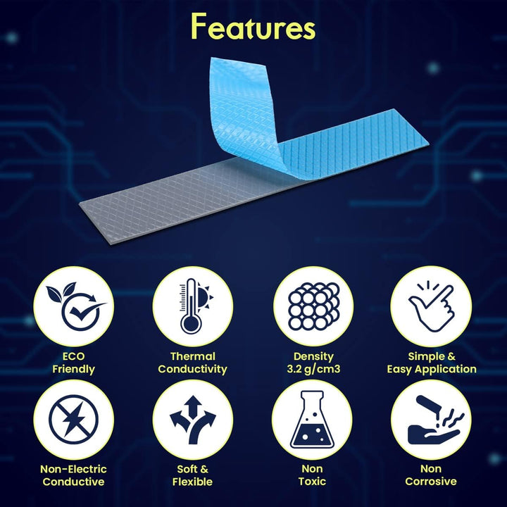 Gelid Solutions GP-Ultimate - Thermal Pad 120x20x3.0mm (2pcs). Ausgezeichnete Wärmeleitung, Idealer