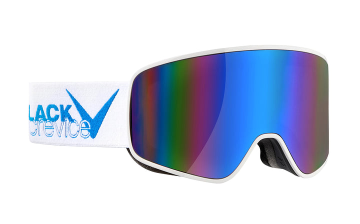 Black Crevice Damen und Herren Skibrille, BCR041246 Einheitsgrösse Weiss/Blau, Einheitsgrösse Weiss/
