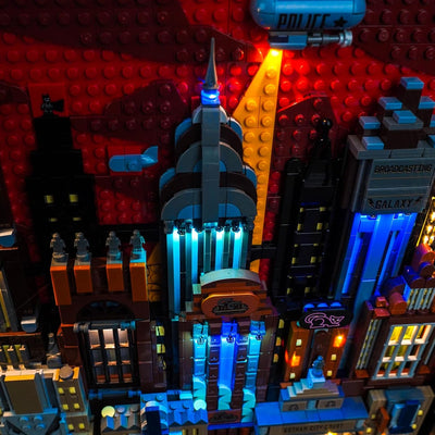 Update Version Licht-Kit für Lego Batman: The Animated Series Gotham City (Nicht Lego), Led Beleucht