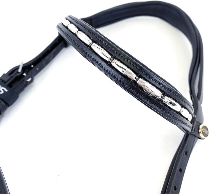 Horses Leder Trense Trieste Schwarz Cob, Schwarz Cob