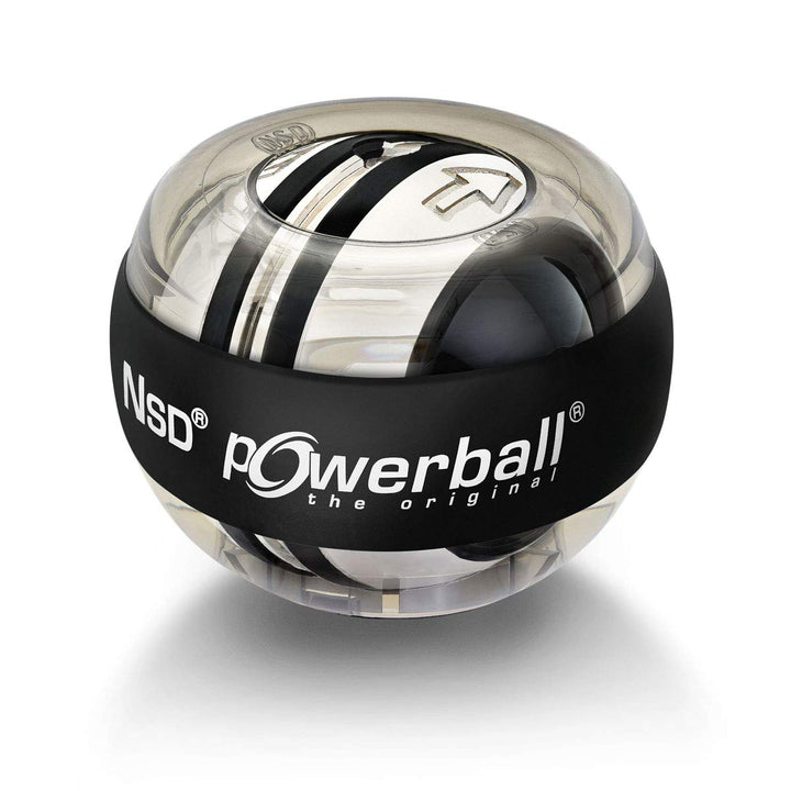 Powerball Autostart Core, gyroskopischer Handtrainer mit Metallrotor inkl. Aufziehmechanik, transpar