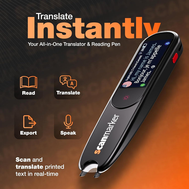 Scanmarker Pal – Stift Scanner, Übersetzungsstift & Lesestift mit Text-zu-Sprache | Übersetzer Stift