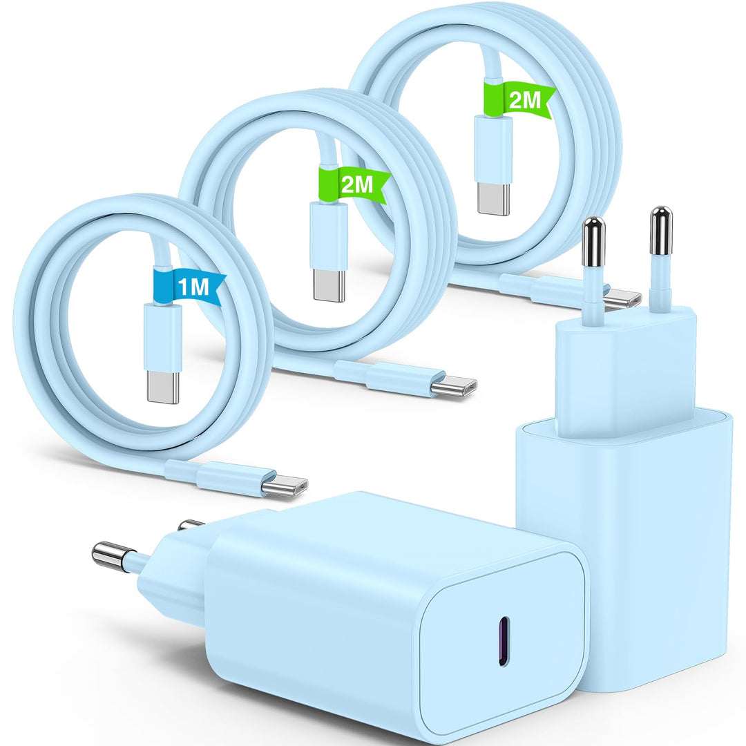 2Pack USB C Ladegerät für iPhone 17E/16 15 17 Pro Max/17 16 15 Pro/16 15 Plus/17 Air/17 16 15, 20W U
