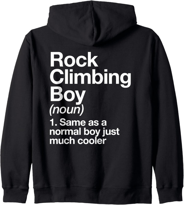 Klettern Junge Definition Lustiger Sport Kapuzenjacke