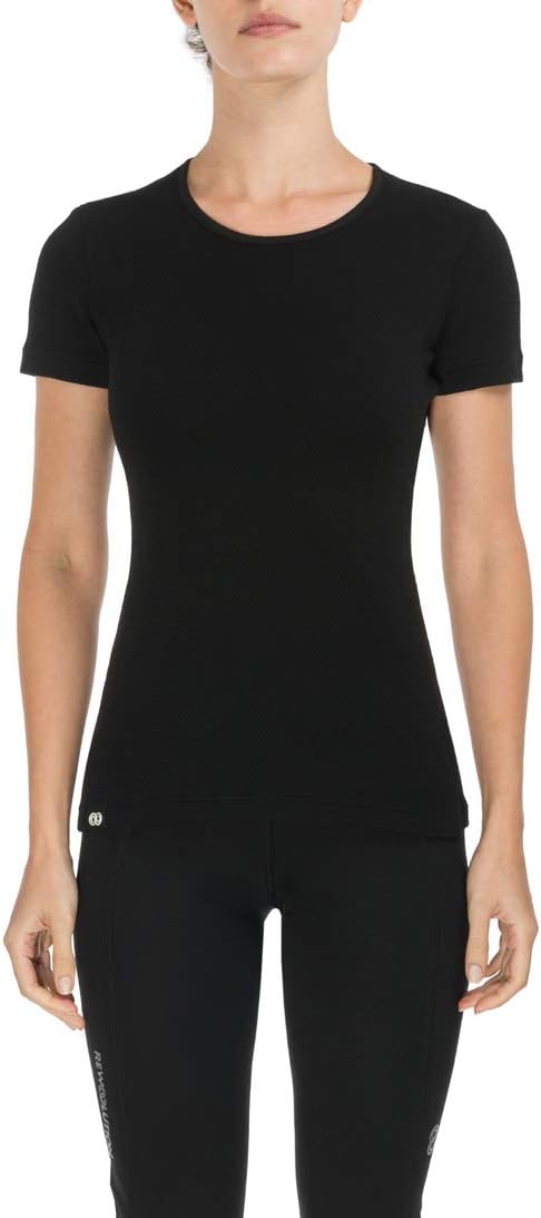 Rewoolution Damen Skin T-Shirt L Schwarz, L Schwarz