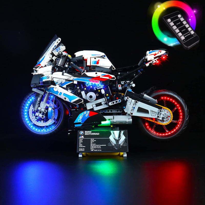 Led Licht Set für Lego BMW M 1000 RR,Dekorations Led Beleuchtungs Set für Lego 42130 Technic BMW Lig