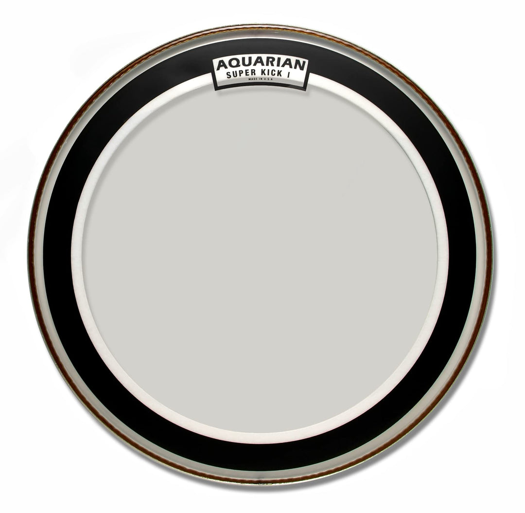 Aquarian SKI24 Superkick Series - 24 inch Drumhead - Single Ply - Clear 24 Inch Super-Kick 1, 24 Inc