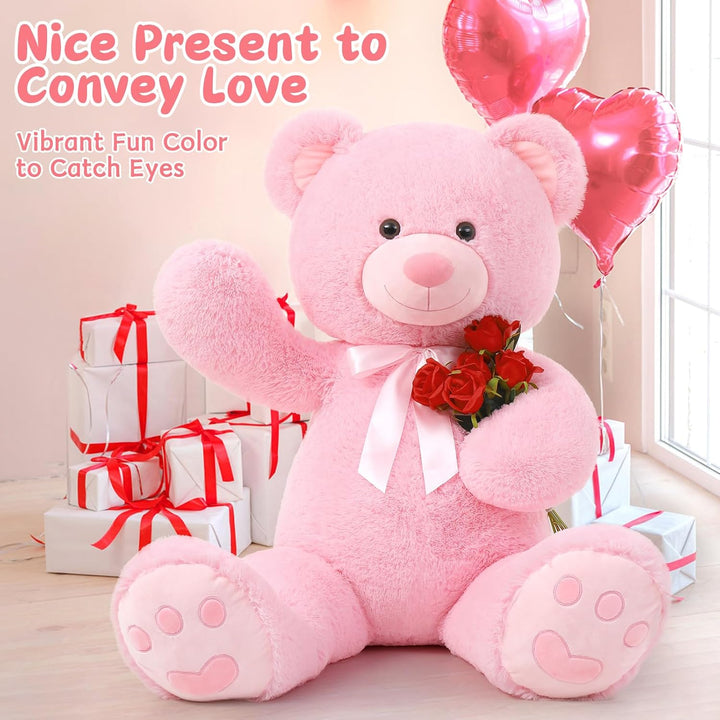 MorisMos 150cm riesen Teddy XXXL, weich gross teddybär XXL,süss kuschelbär plüschbär als Geschenk fü