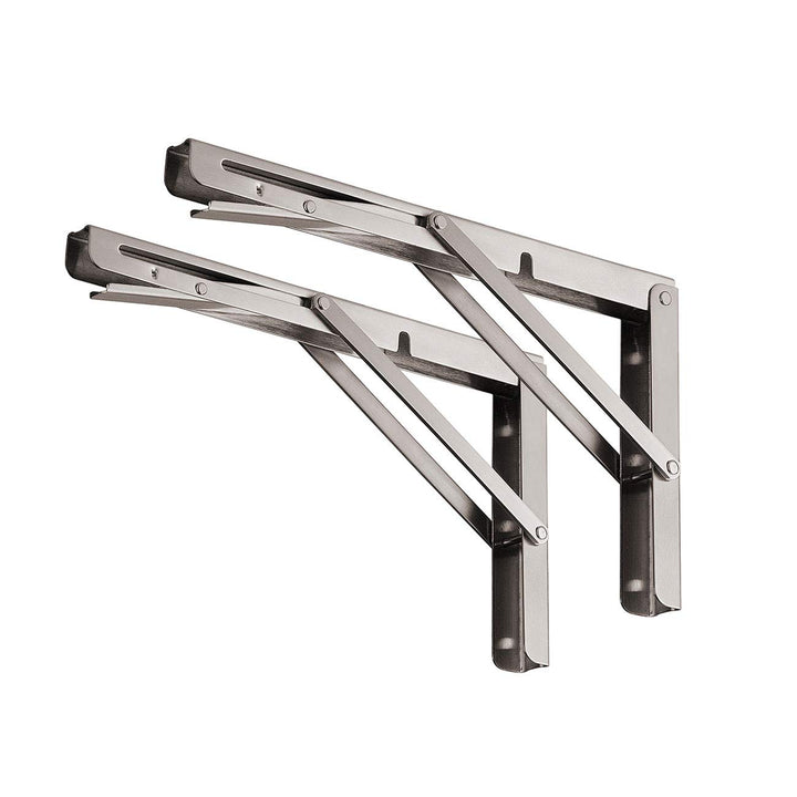 YUMORE Klappkonsole Schwerlast 550mm,Klappregalhalterungen Edelstahl Regalträger Max Load 330 lbs Wa