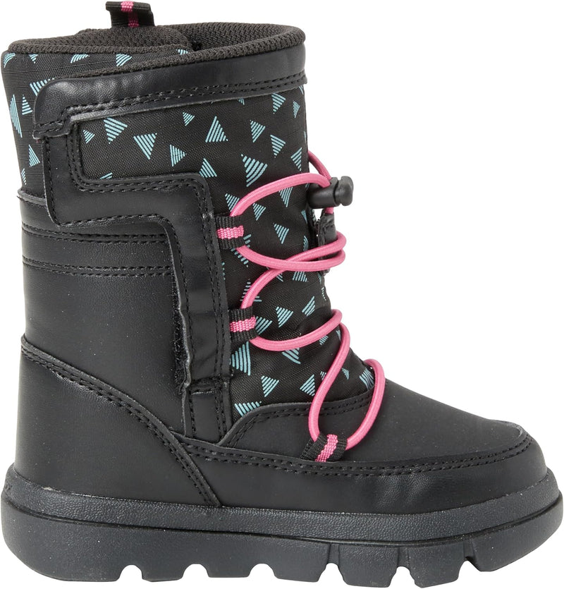 Geox Mädchen J Willaboom Girl B A Ankle Boot 24 EU Black Fuchsia, 24 EU Black Fuchsia