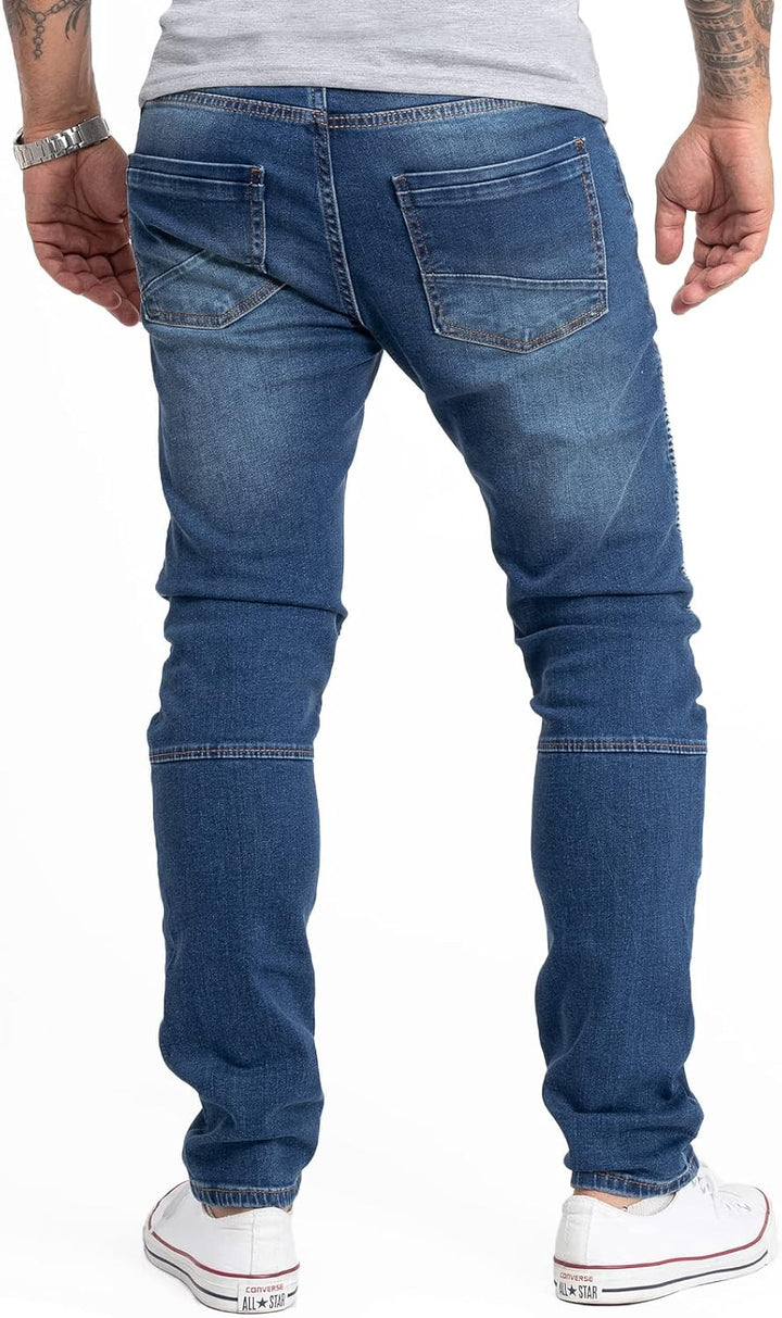 Rock Creek Herren Jeans Hose Slim Fit M75 34W / 34L Rc-2180-blau, 34W / 34L Rc-2180-blau