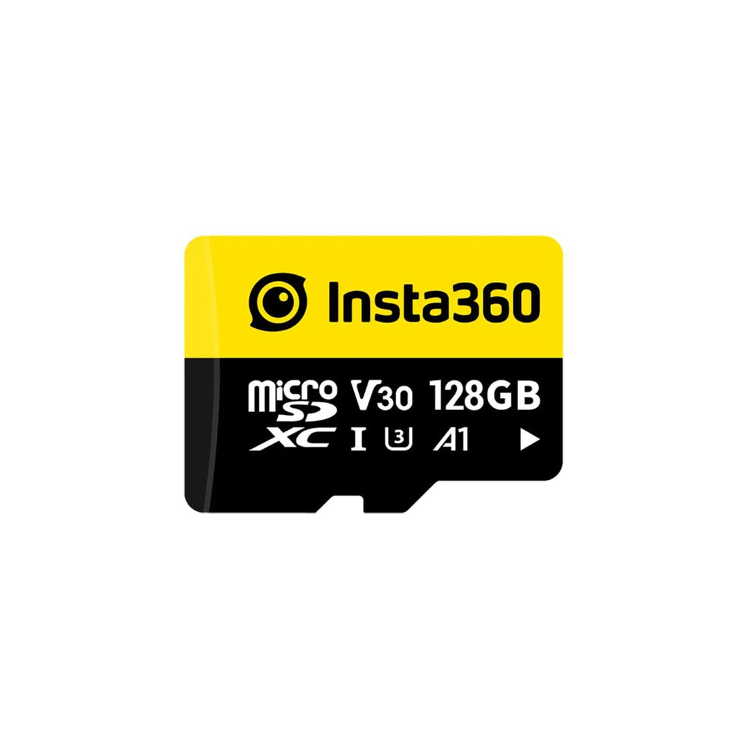 Insta360 128 GB microSDXC-Speicherkarte, V30, A1, UHS-I, 90 MB/s Lese-/Schreibgeschwindigkeit 128GB,