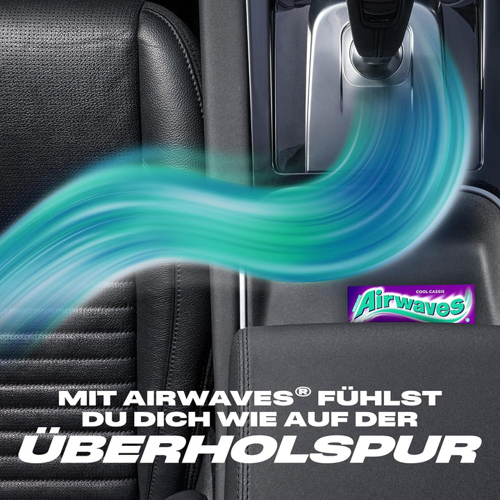 Airwaves Kaugummi | Cool Cassis | Lila, zuckerfrei | 20 x 3 Packungen (20 x 3 x 10 Dragees) Cool Cas