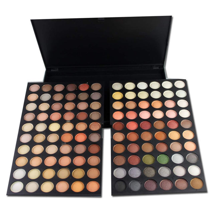 FantasyDay Profi 120 Farben Hochpigmentierte Warme Natürliche Matt Schminke Lidschatten Palette Make