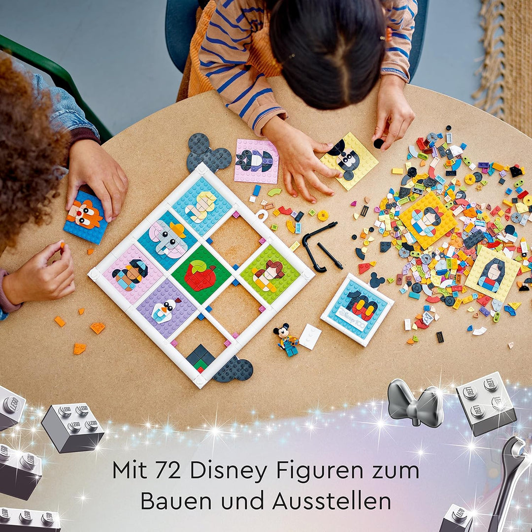 LEGO 43221 | Disney 100 Jahre Disney Zeichentrickikonen, Bastelset und DIY Set als Wandkunst und Sch