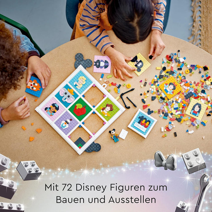 LEGO 43221 | Disney 100 Jahre Disney Zeichentrickikonen, Bastelset und DIY Set als Wandkunst und Sch
