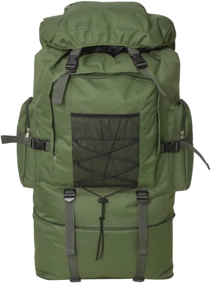 vidaXL Trekkingrucksack Armee Rucksack Kampfrucksack Wanderrucksack XXL 100 L 100 l Grün, 100 l Grün