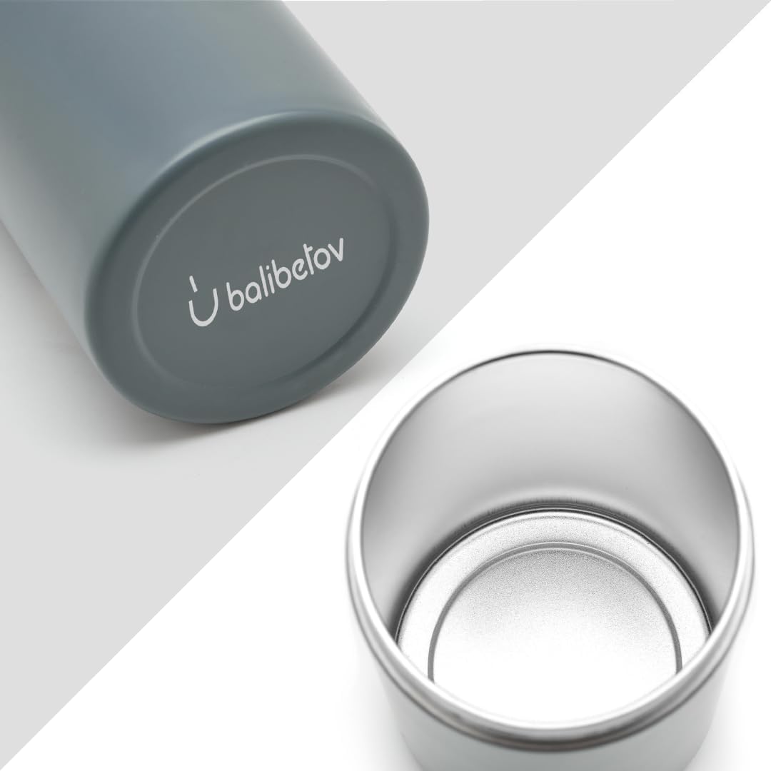 balibetov Yerba Mate-Behälter (Yerbero) mit AusgieÃƒŸer ââ‚¬â€œ Langlebige Behälter aus 304 Edelstah