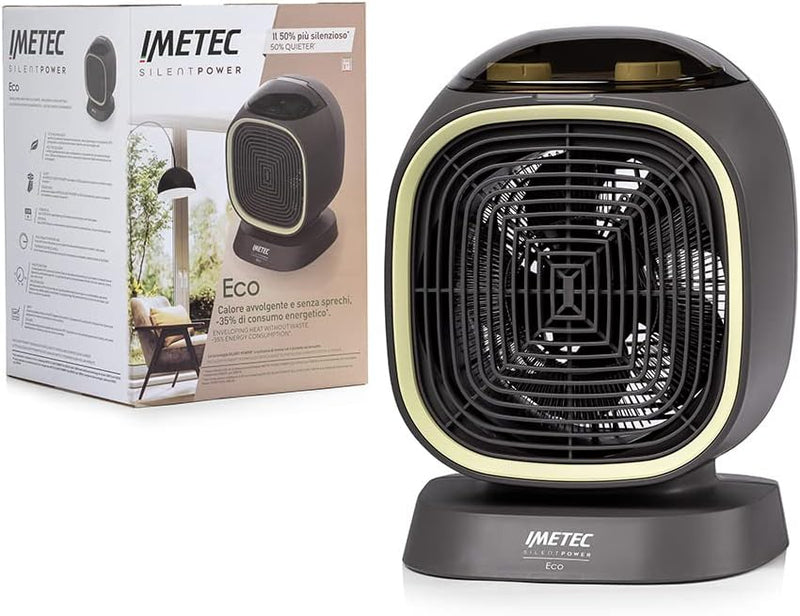 Imetec Silent Power Eco Stille thermoventilator met Eco-technologie, 2100 W, met antivriesfunctie, i