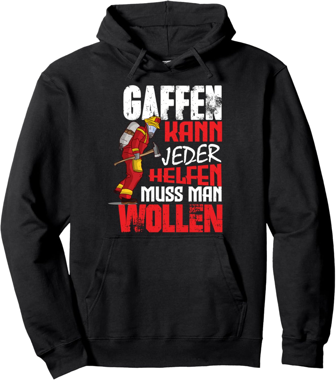 Einsatz Feuerwehrmann Feuerwehrfrau gegen Gaffer Spruch Pullover Hoodie